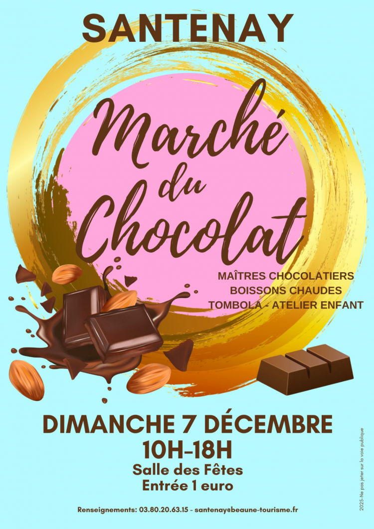 affiche marché du chocolat